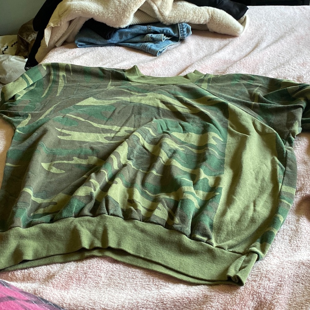 Long sleeve camo sweatshirt